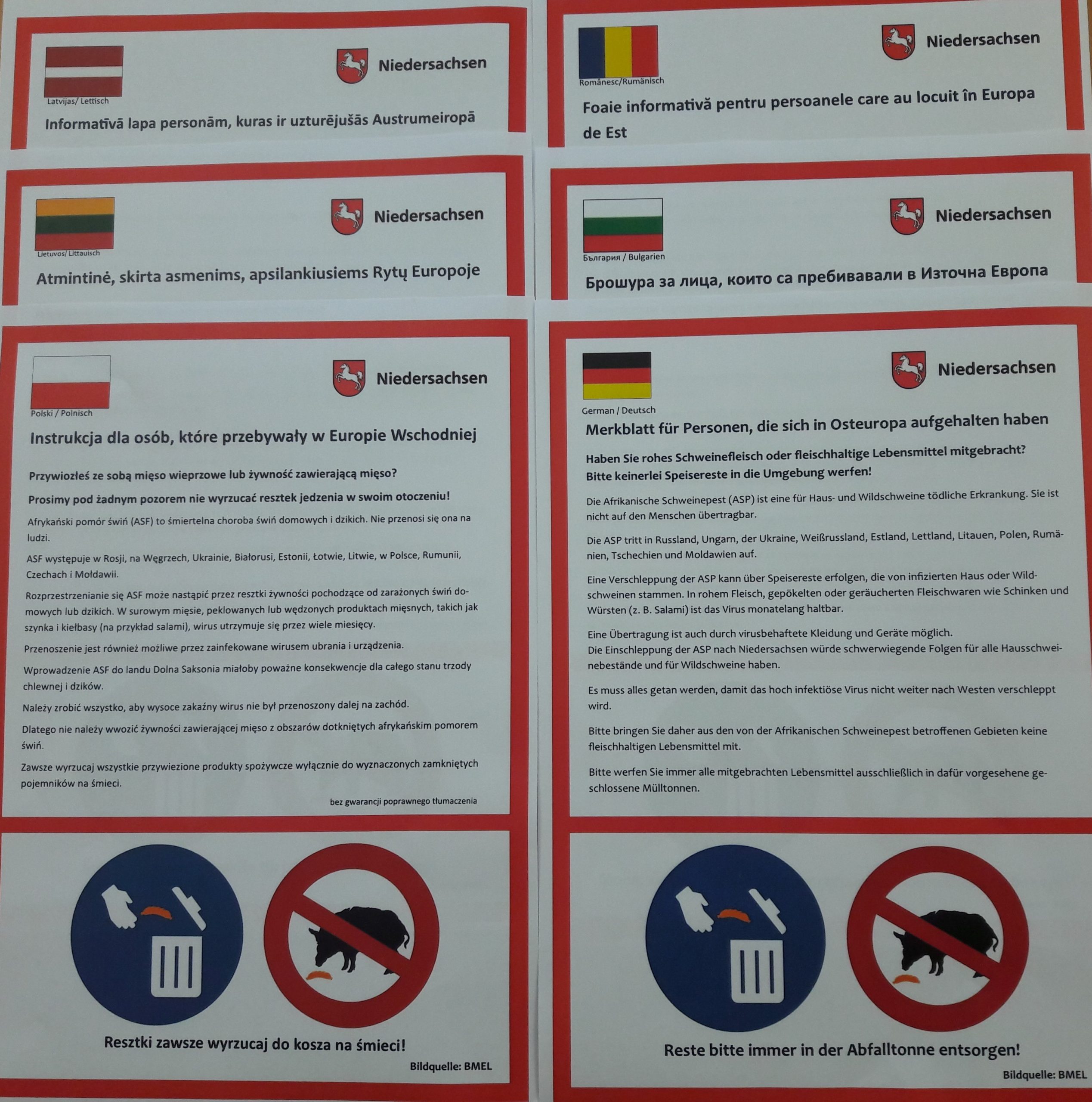 ASP-Einschleppung durch Saisonkräfte vorbeugen