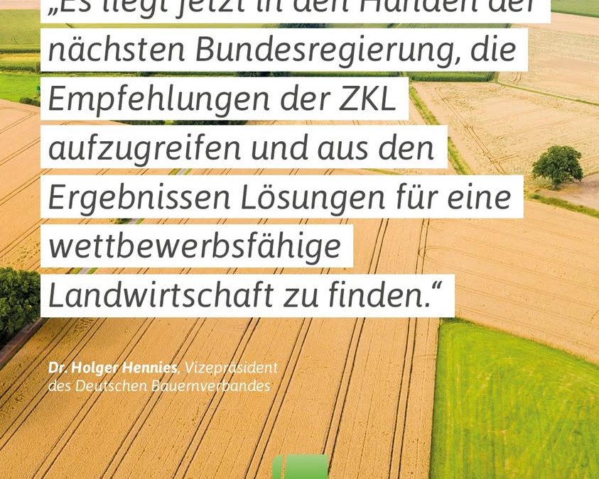Besseres Baurecht, Agrardiesel erhalten, Naturschutzauflagen&hellip;