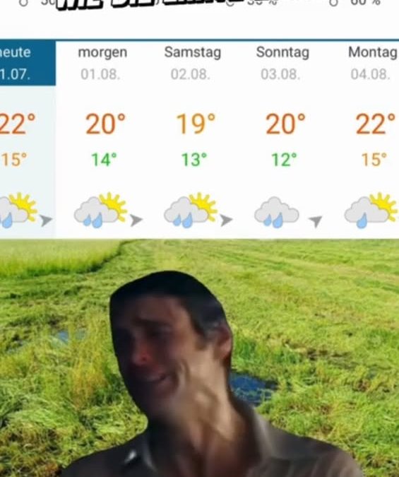 Der Regen macht uns doch&hellip;