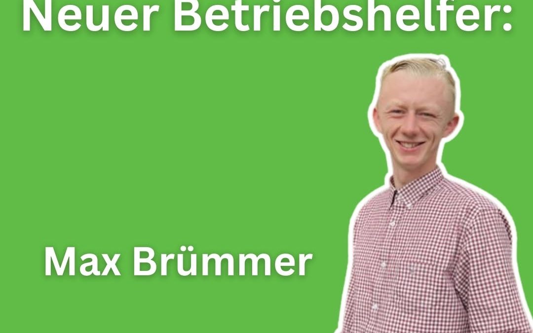 Moin zusammen! 👋 Ab dem 15.09. bin ich als neuer Betriebshelfer beim Maschinenring Diepholz-Sulingen mit dabei! Mein Na…