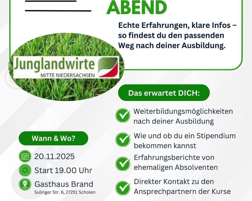 🎓🚜 Deine Ausbildung ist geschafft&hellip;