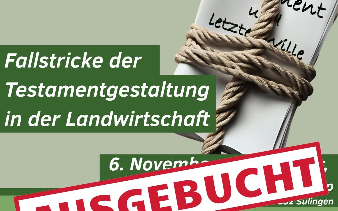 Die Veranstaltung nächste Woche ist&hellip;