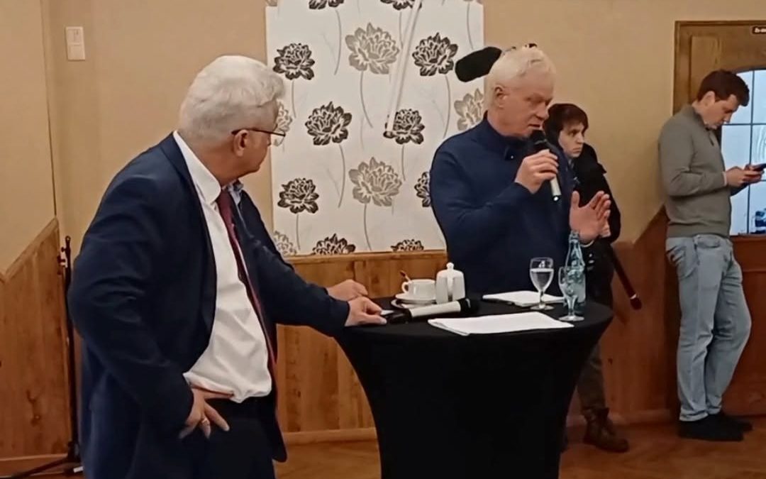 Minister Alois Rainer letzte Woche in Kuppendorf zur Streichung der Tierwohlumbauförderung.