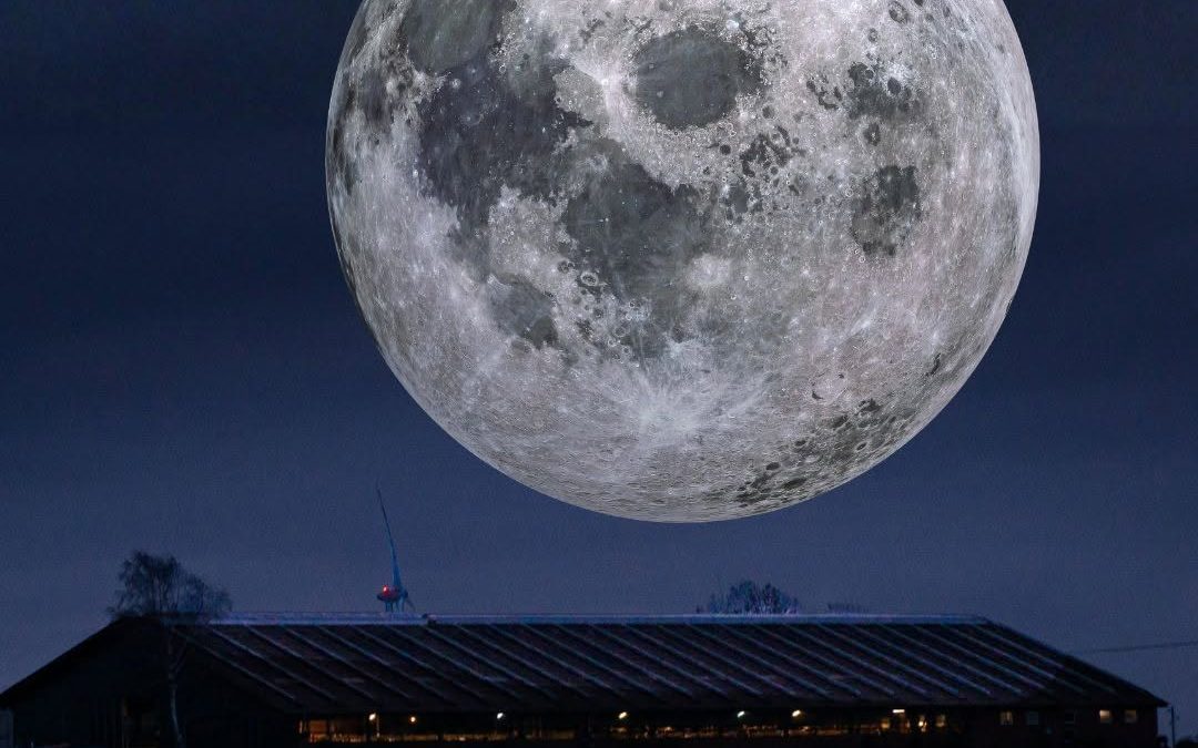 Habt ihr auch den Mond bewundert? 🌕 #Supermond #Kuhstall