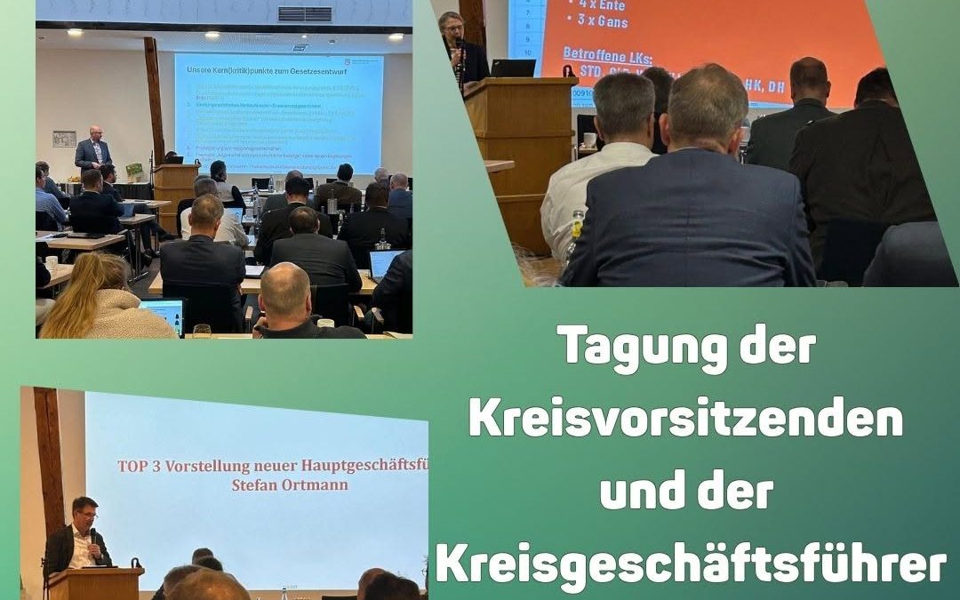 Letzte Woche trafen sich die Kreisvorsitzenden und Geschäftsführer vom Landvolk Niedersachsen und besprachen neben forme…