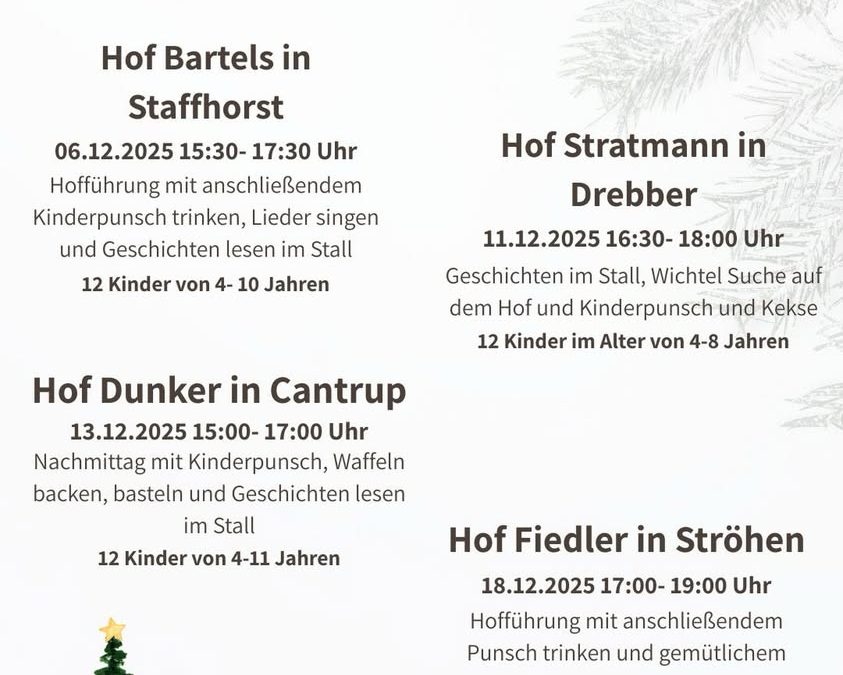 Der Advent steht vor der…