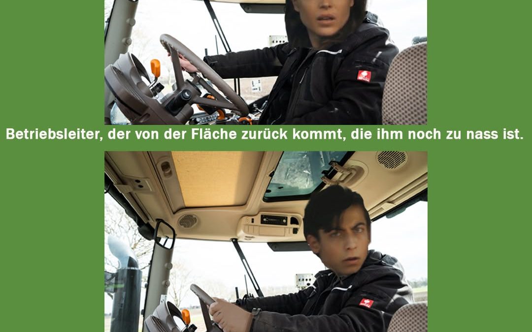 Befahrbarkeit liegt im Auge des Betrachters… oder etwa nicht? 😉🚜💦 #Landwirtschaft #Gülleballern #Ackern #NasseFläch…