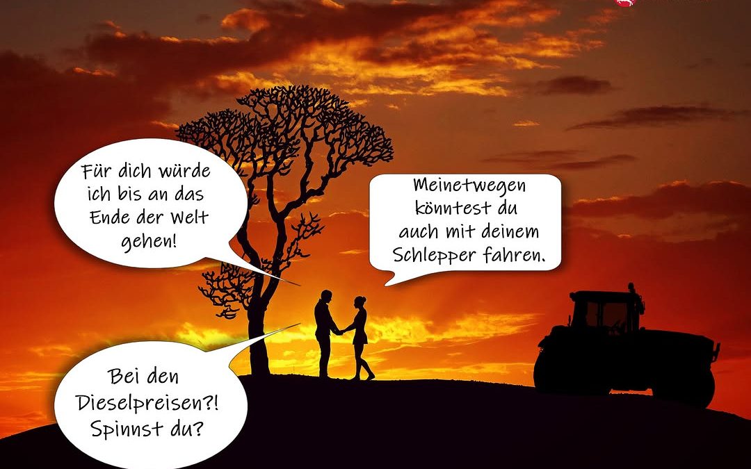 An der Zapfsäule hat es die Romantik schwer… 💔 #Benzinpreis #Dieselpreis #Tankstelle