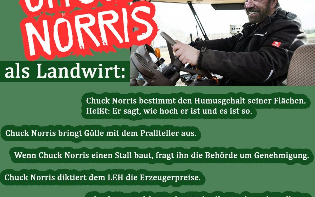 In Memoriam an Chuck Norris (R.I.P. 🙏🕯️) hier nochmal die Norris-Facts Edition Landwirtschaft. #Norrisfacts #ChuckNorr…