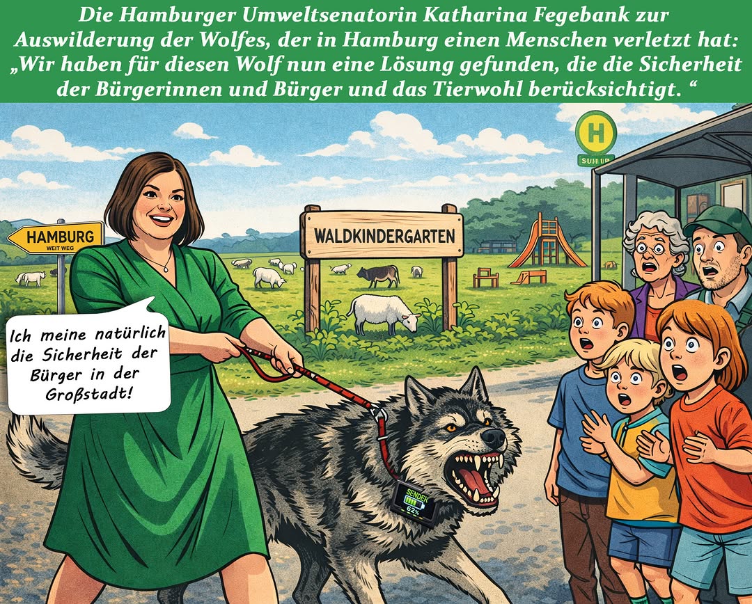 <a href="https://www.instagram.com/p/DW1AwG7jgPH" target="_blank">Der Umgang mit dem Hamburger Wolf treibt die Menschen weiter um. Die Umweltsenatorin tut gerade so, als wäre das Raubtie…</a>