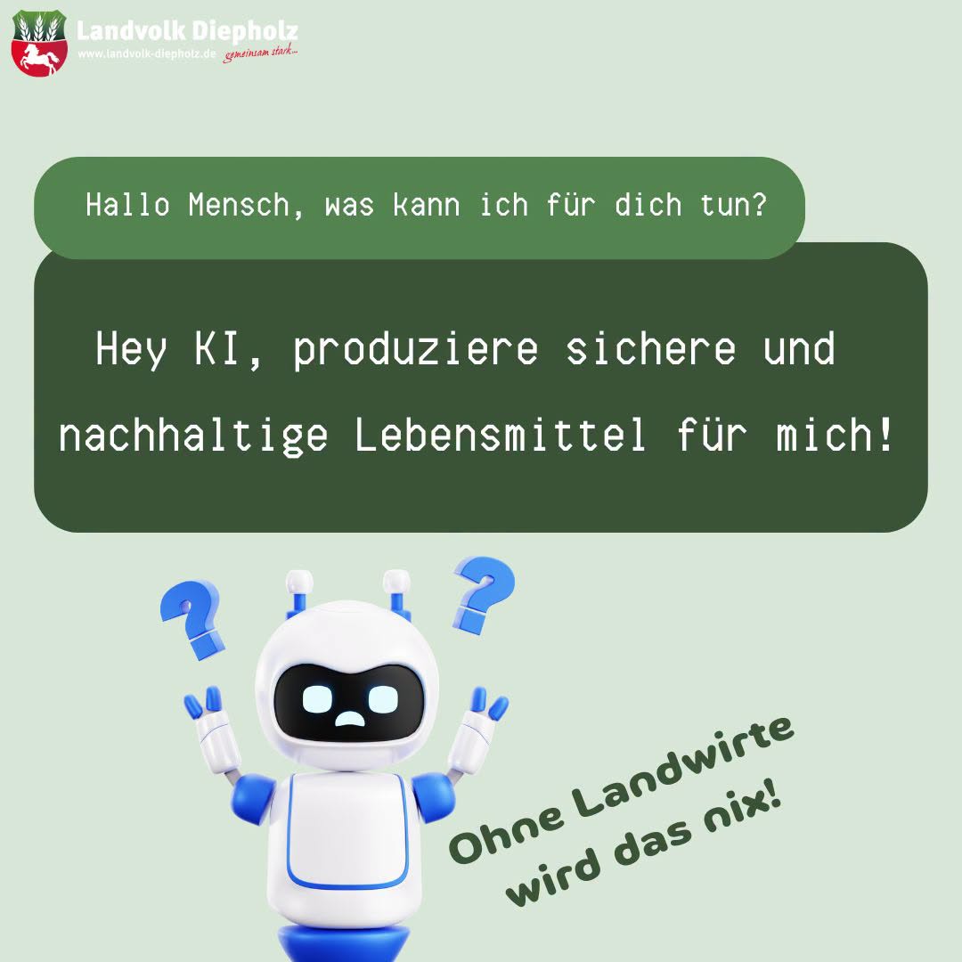 <a href="https://www.instagram.com/p/DXQ11ojjYyh" target="_blank">KI kann auch in der Landwirtschaft ein Helfer sein, aber Lebensmittel kommen nicht aus dem 3D-Drucker und können auch ni…</a>