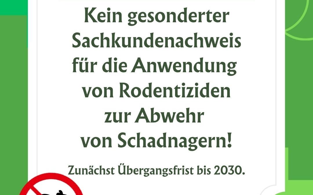 Jemand, der schon eine intensive Sachkundeschulung für Pflanzenschutz absolviert hat, soll nun nochmal eine für Rattenkö…