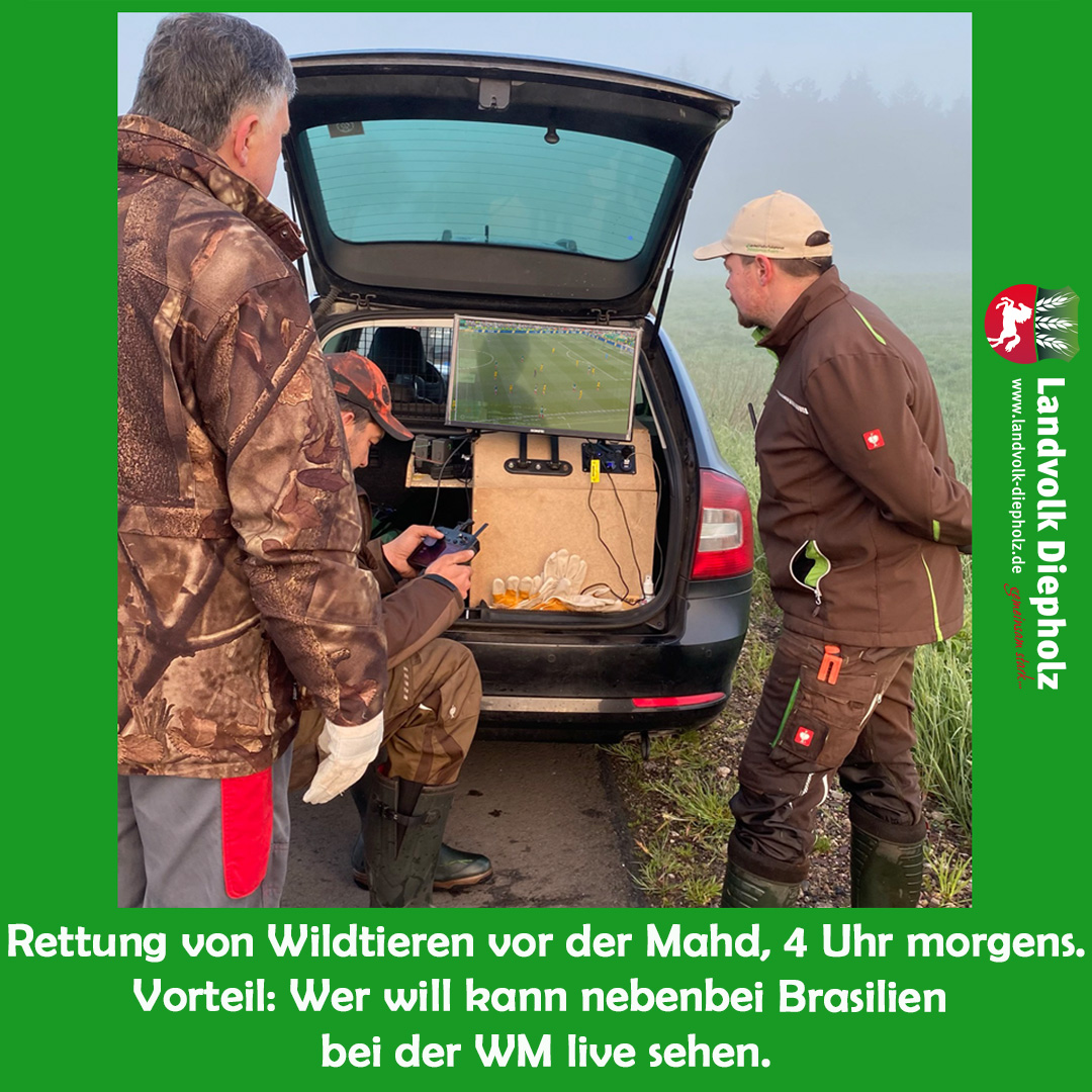 <a href="https://www.instagram.com/p/DZy_7yuDTtd" target="_blank">Schon sehr früh sind Jäger, Landwirte und ehrenamtliche Helfer mit den Drohnenpiloten unterwegs, um Wildtiere wie Rehkit…</a>