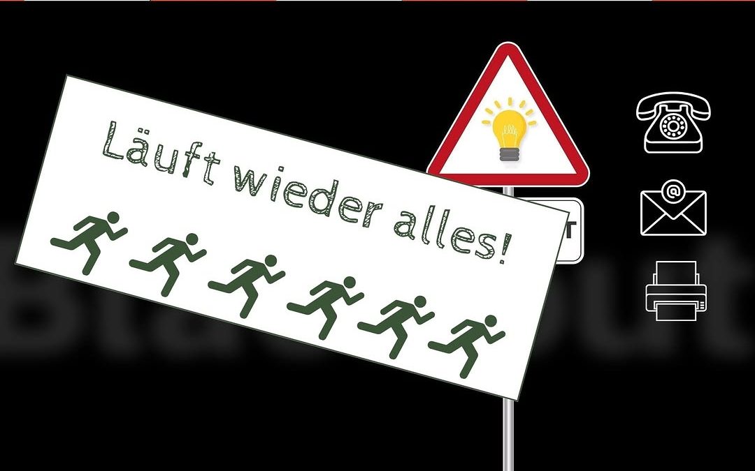 Wir sind wieder per Telefon, Mail und Fax zu den gewohnten Zeiten erreichbar!