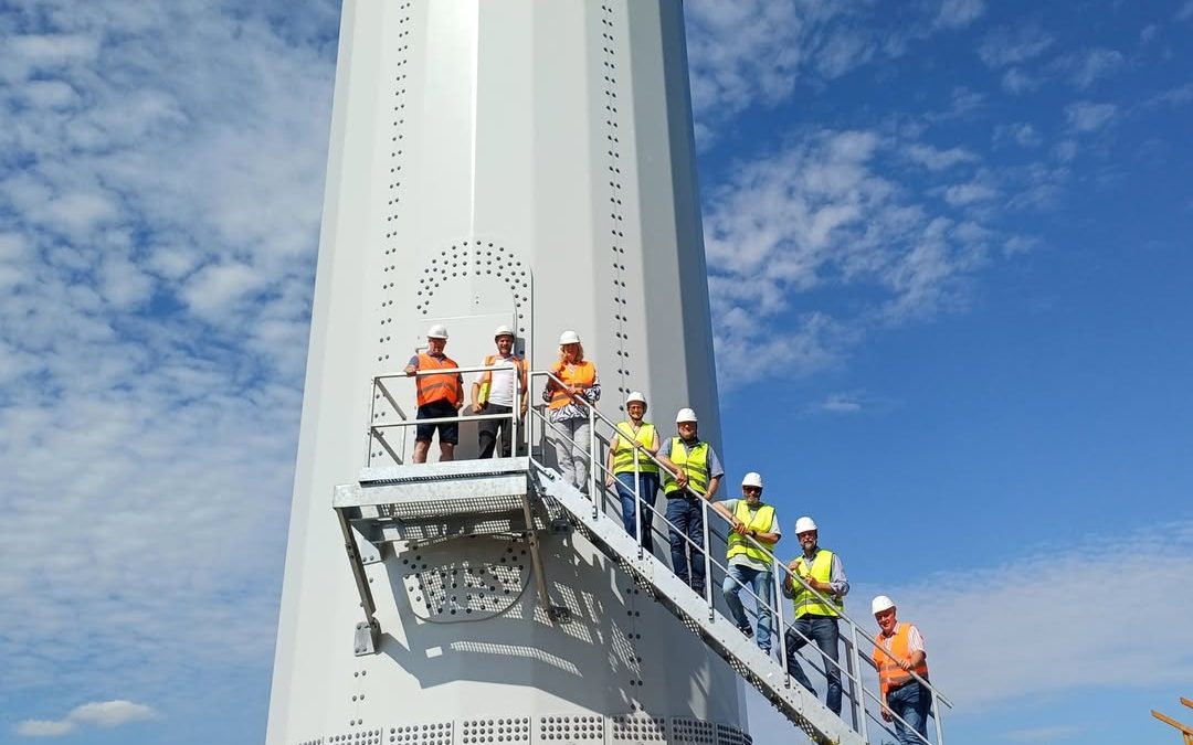 Im Windpark Barver wird ordentlich gebaut. Die fünf alten Anlagen sind Geschichte, vier neue moderne werden errichtet. E…