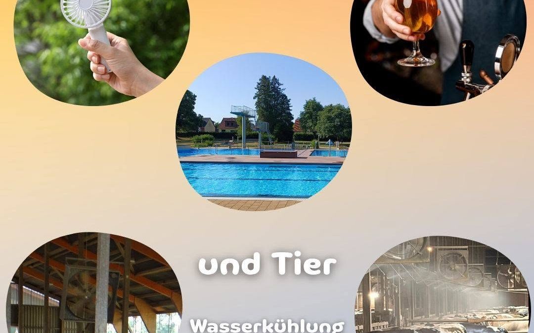 Am Wochenende soll es wieder ordentlich warm werden – da tut Abkühlung für Mensch und Tier not. Durch Ventilatoren, Klim…