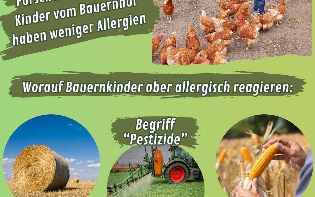 Die allgemeine Weisheit wurde wissenschaftlich bestätigt: Kinder, die auf dem Bauernhof mit Tieren aufgewachsen sind, ha…