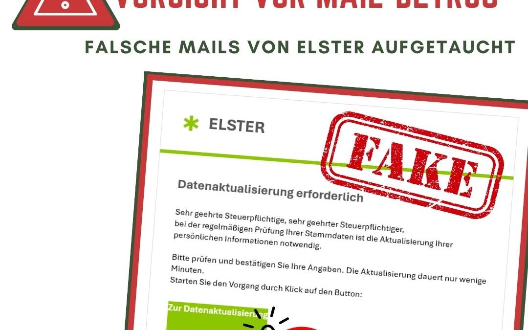 Vorsicht vor gefälschten Mails des Finanzamtes. In unserem Verbandsgebiet haben Betriebe eine gefälschte Mail angeblich …