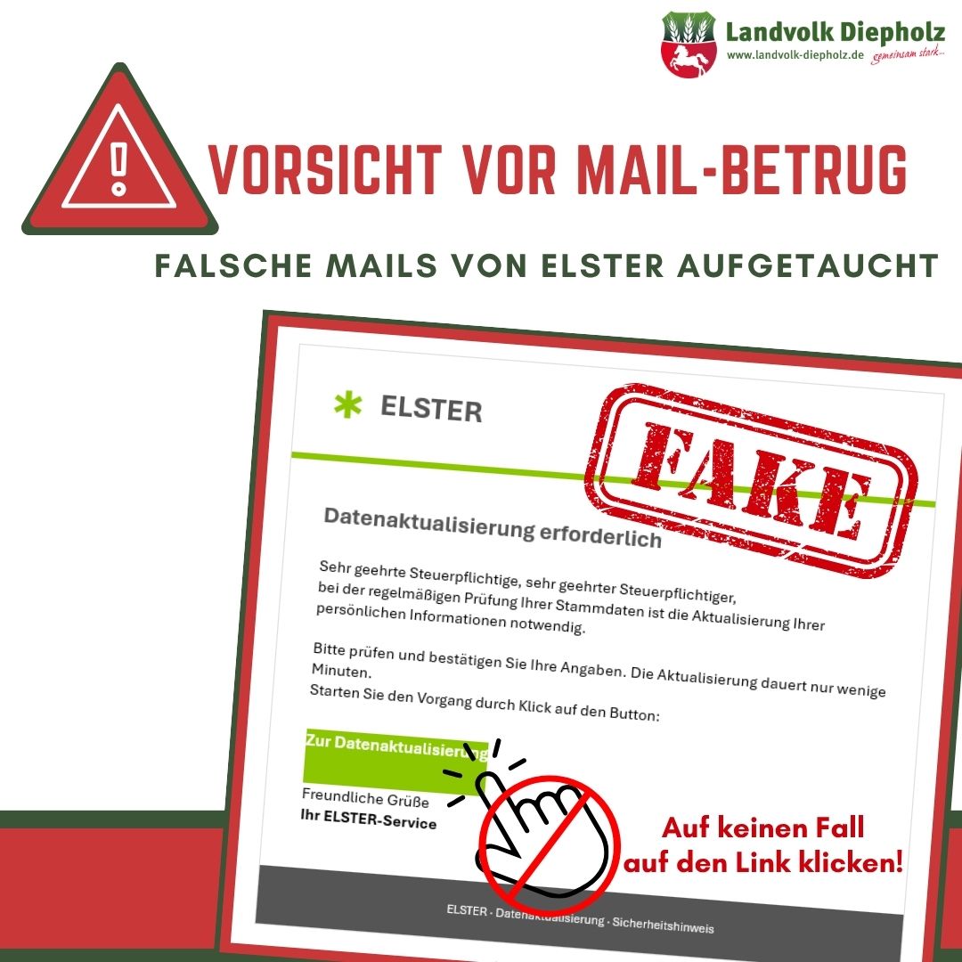 <a href="https://www.instagram.com/p/DdlUm59DicU" target="_blank">Vorsicht vor gefälschten Mails des Finanzamtes. In unserem Verbandsgebiet haben Betriebe eine gefälschte Mail angeblich …</a>