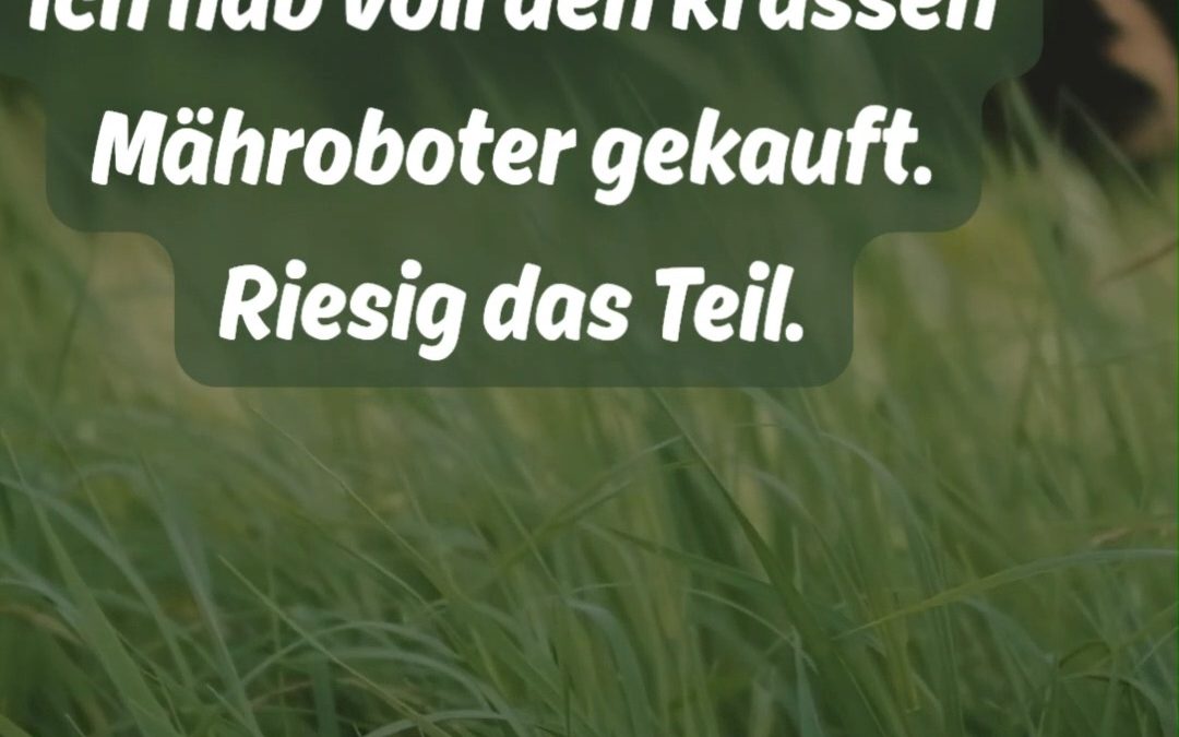 #Mähroboter #Grasmähen #Roboter #Landwirtschaft #Landleben