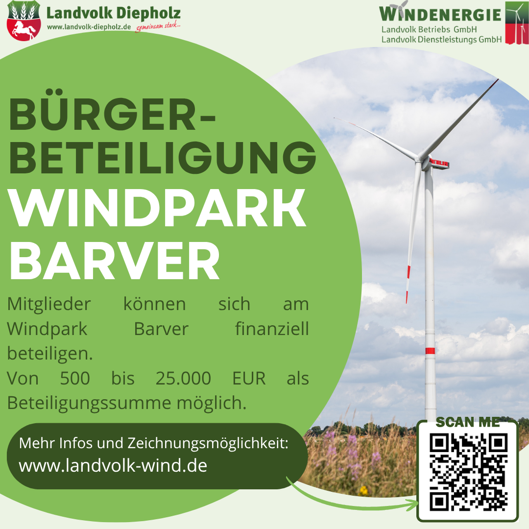 Bürgerbeteiligung Windpark Barver